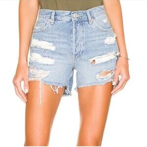 Free People Maggie Distressed Shorts